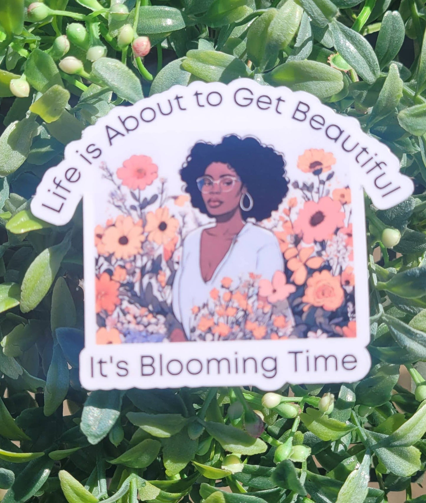 Self Care Tribe - Its Blooming Time Sticker