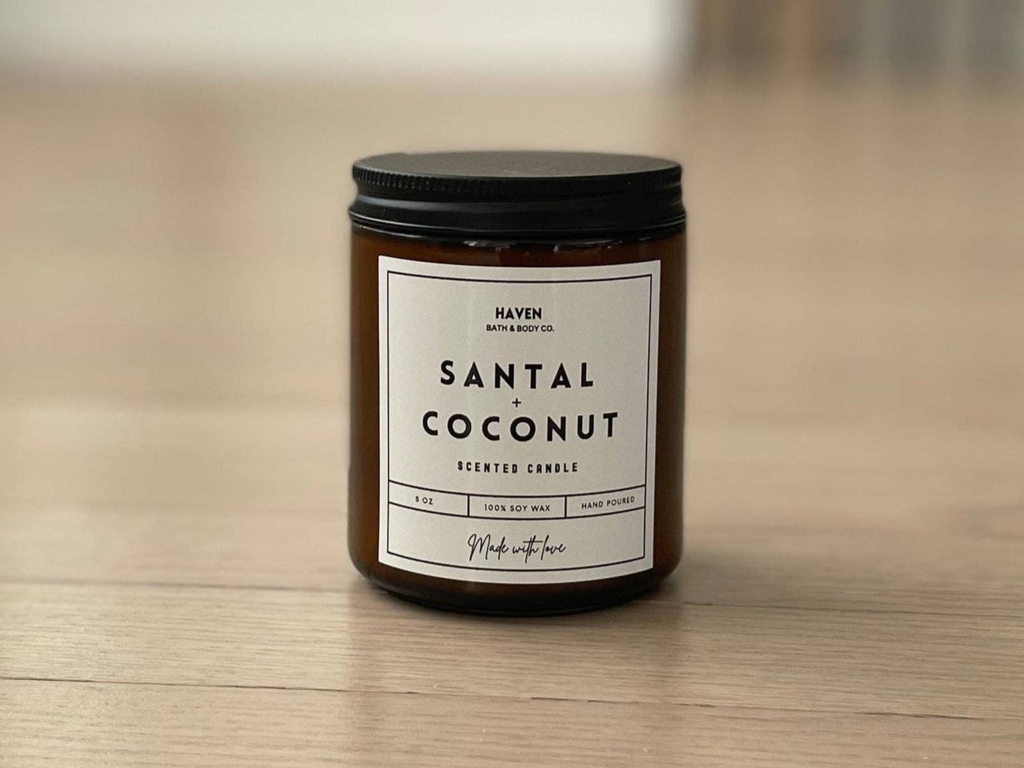 Haven Bath & Body Co. - Santal + Coconut Scented Candle