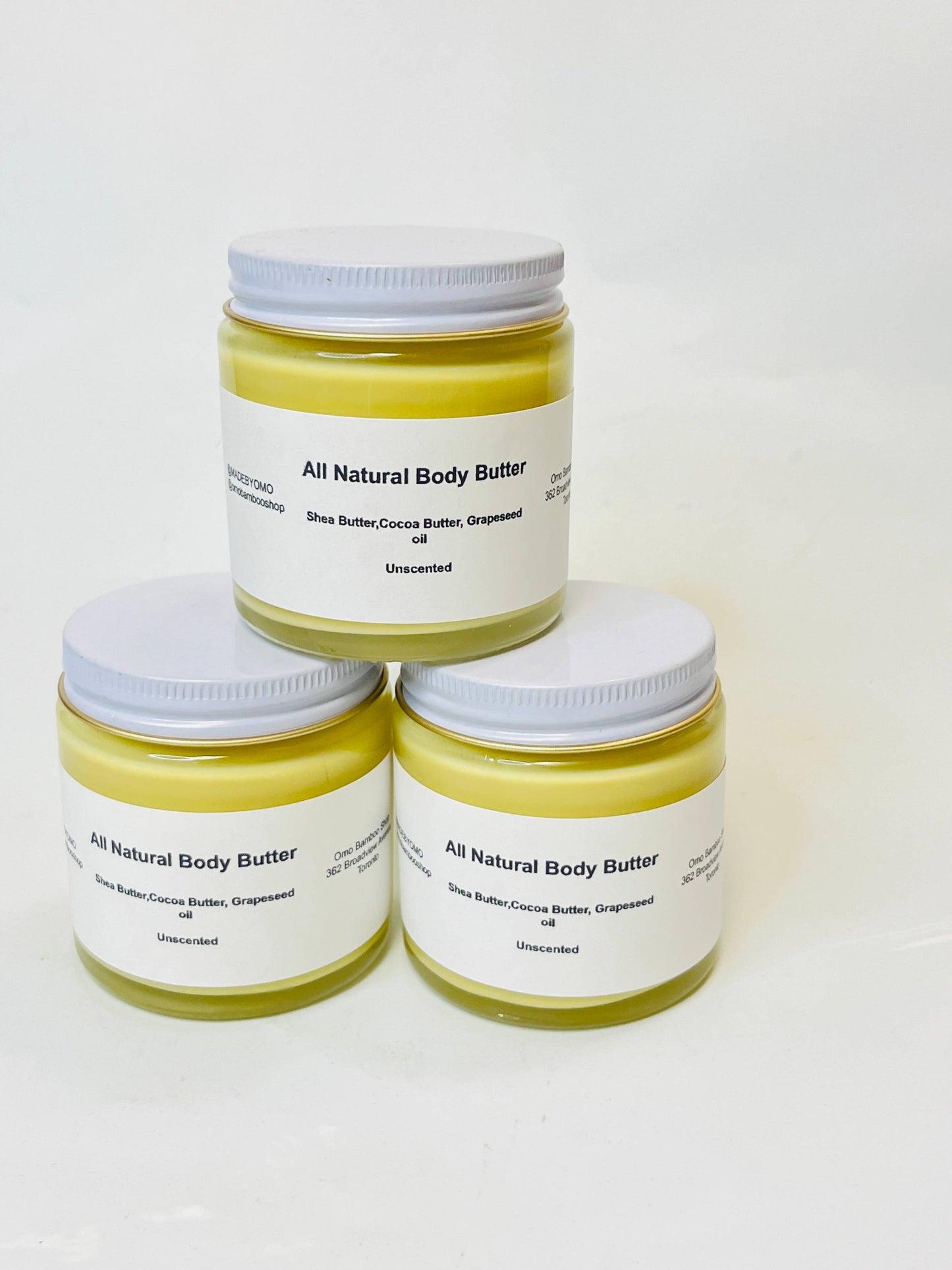 MadebyOmo - Body Butter l Small Batch Body Butters | Handmade Body Butter l Jar 110g 3.8oz