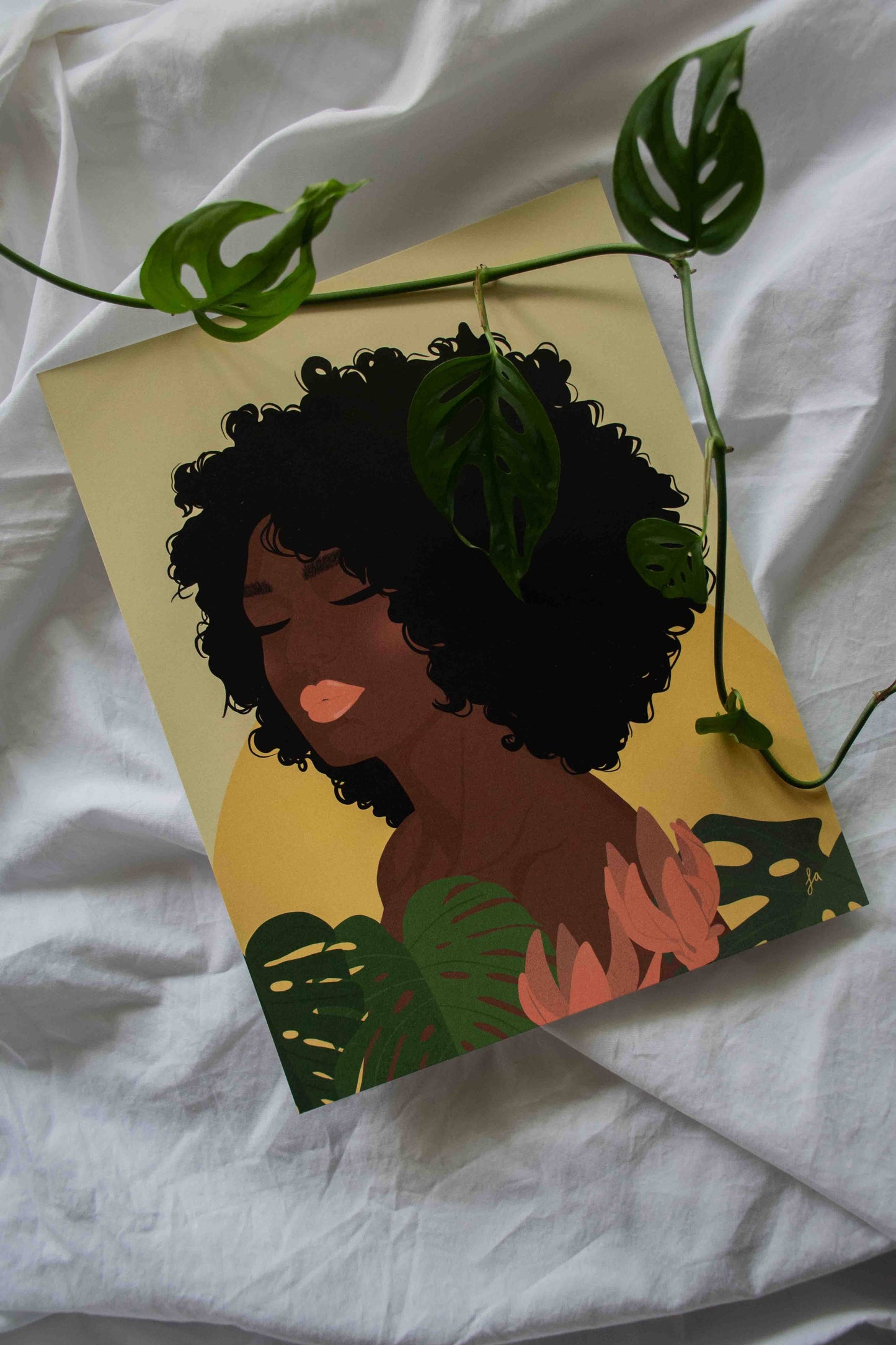 la designs - Portrait of Nadia Print