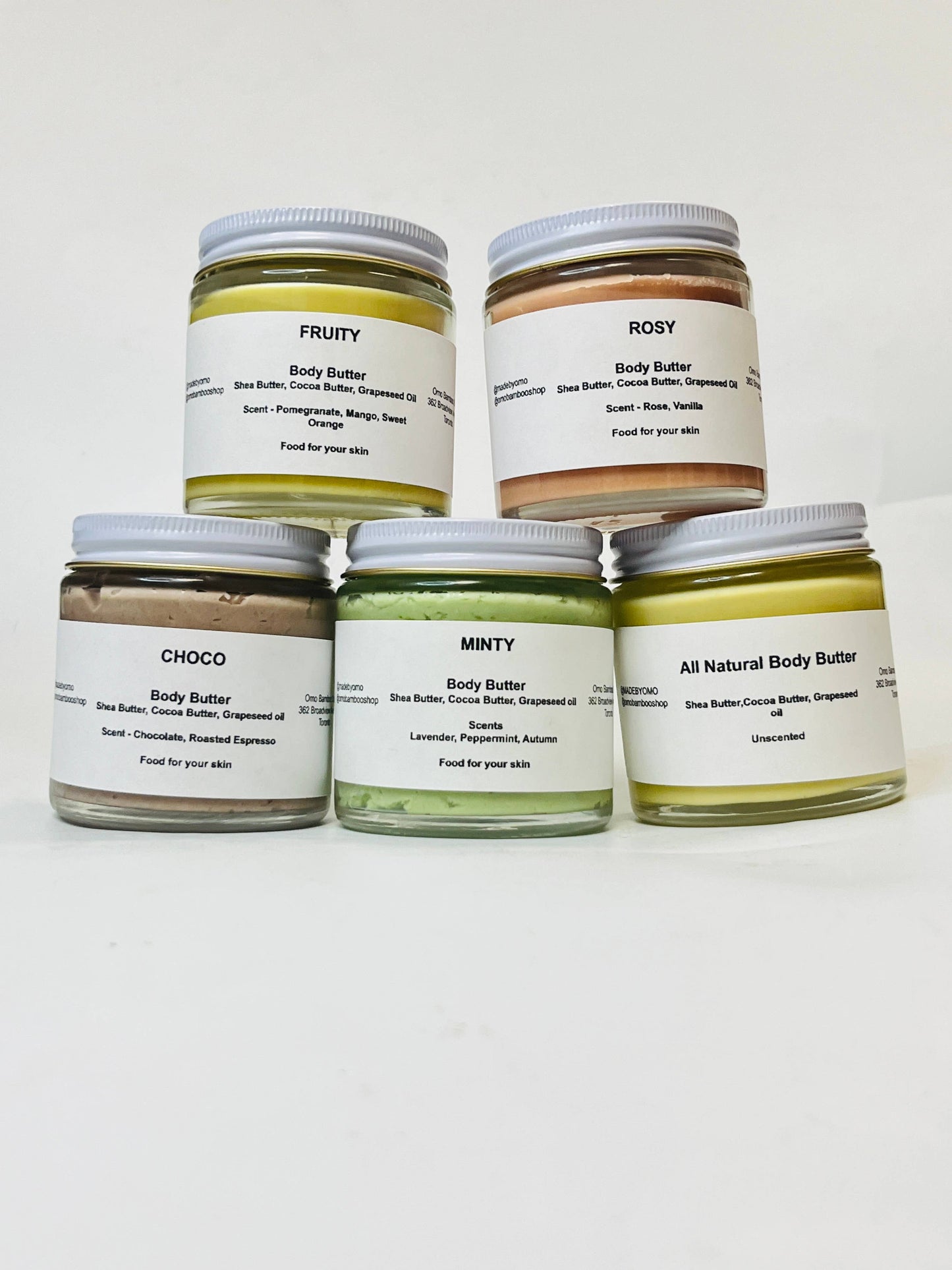 MadebyOmo - Body Butter l Small Batch Body Butters | Handmade Body Butter l Jar 110g 3.8oz