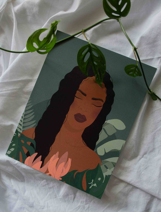 la designs - Portrait of Farah Print