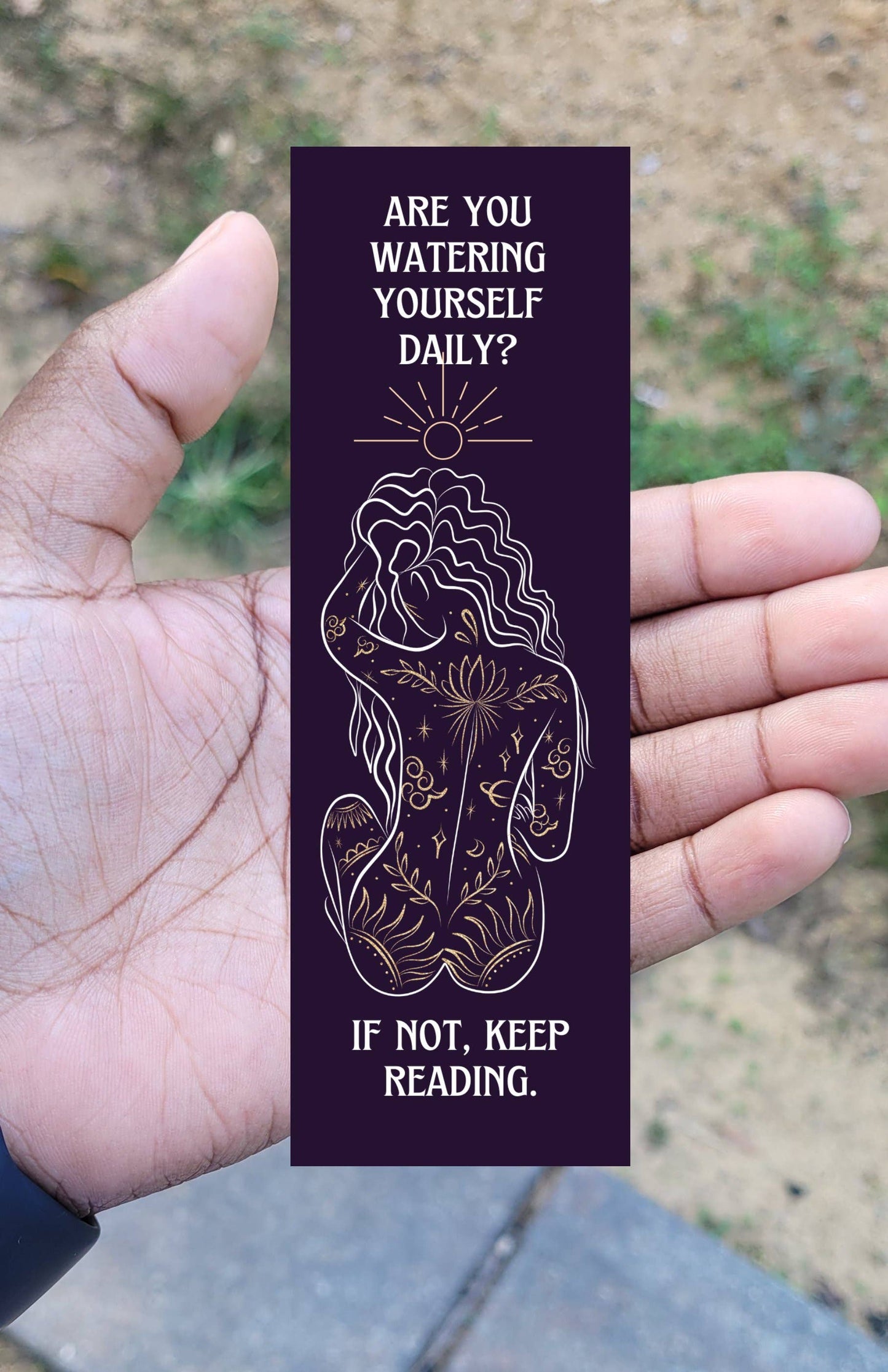 Self Care Tribe - Watering Yourself Bookmark