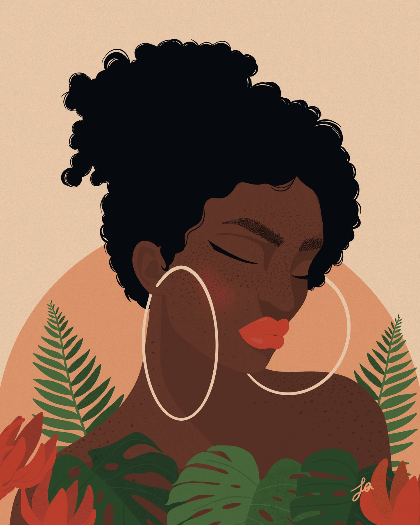 la designs - Portrait of Maelila Print