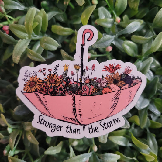 Self Care Tribe - Stronger Than the Storm Sticker